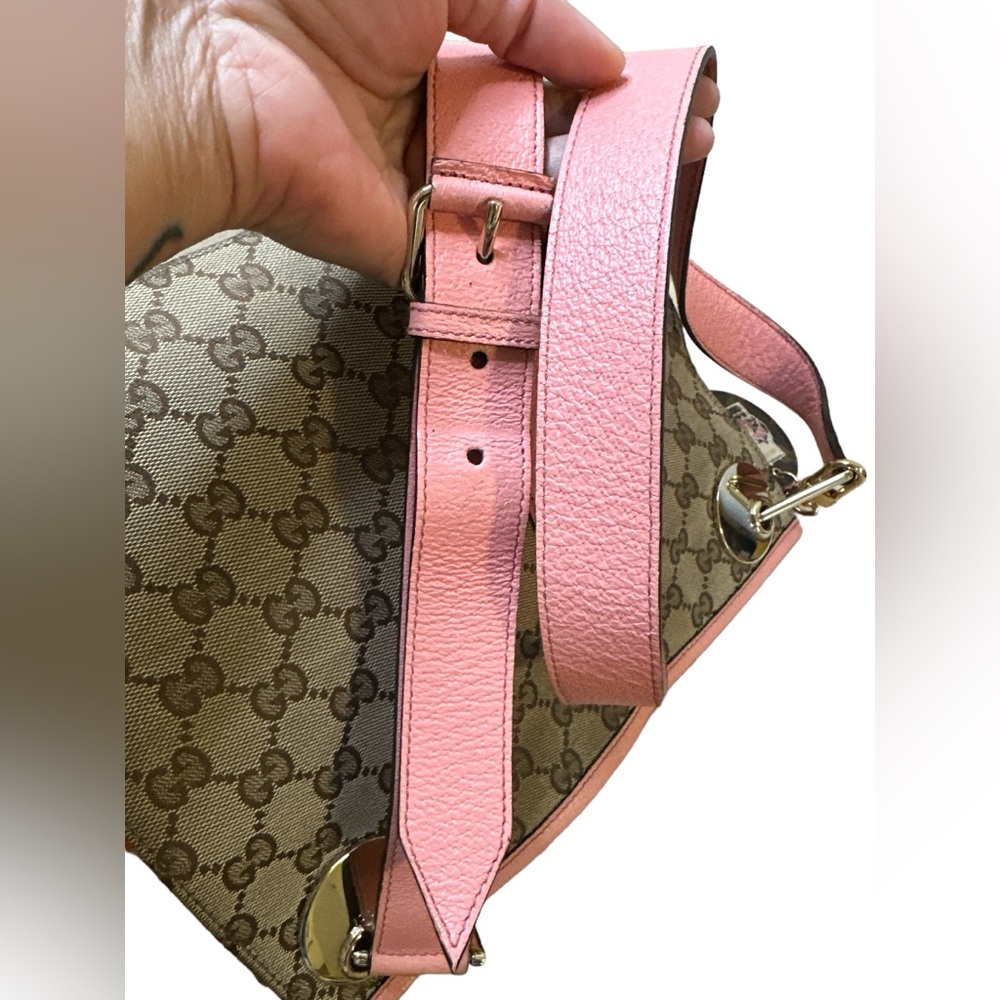 GUCCI GG MONOGRAM CROSSBODY BROWN CANVAS ๐ AUTHENTIC ๐ - Picture 6 of 14